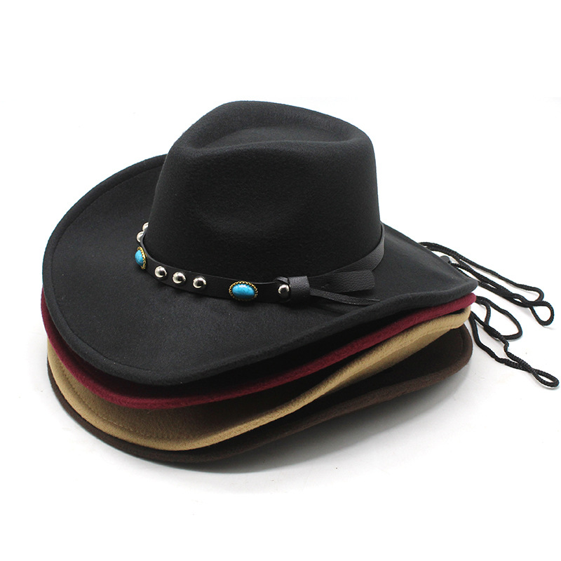 Go Ethnic Fashion - Chapéu de cowboy estilo comércio exterior,