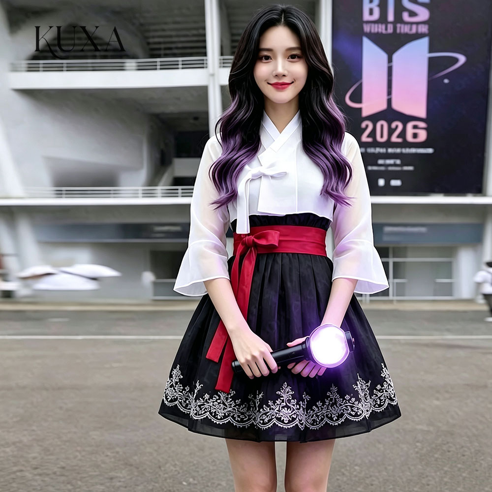Hanbok Modern Set - Vestido de Performance Coreano KUXA Moderno