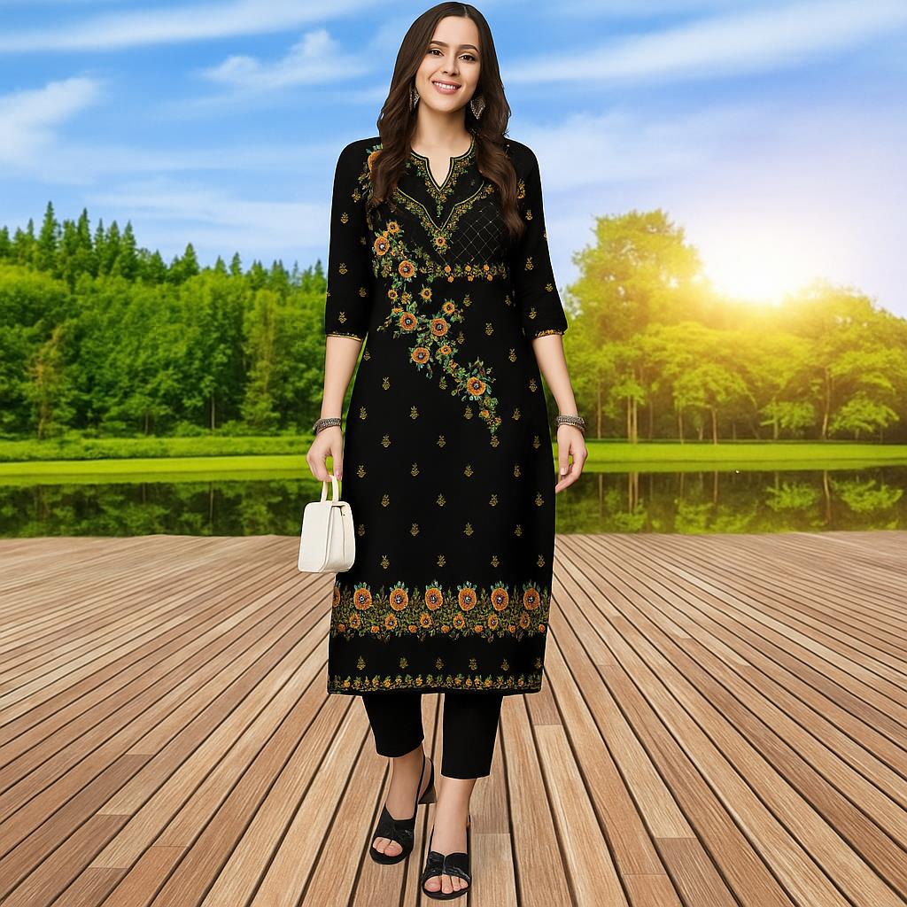 Ethnic Fashion Kurtis - Muçulmano kurtta moda feminina confortável kurt