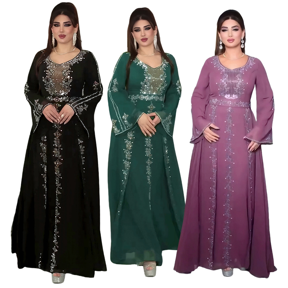 Ethnic Gown - 2025 abayas para mulheres dubai luxo