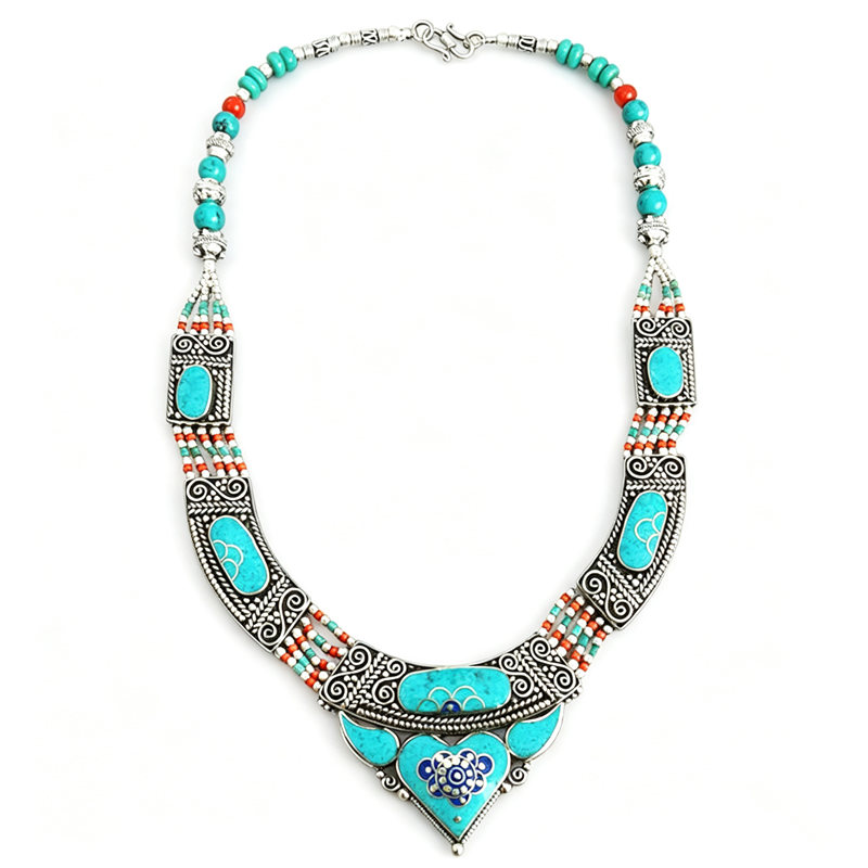 Ethnic Fashion Com - Boho vintage colares coleção cobre incrustado