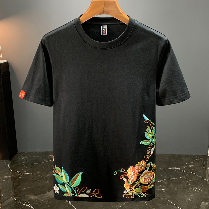 Ethnic Fashion Designers - Estilo chinês bordado high-end topo masculino