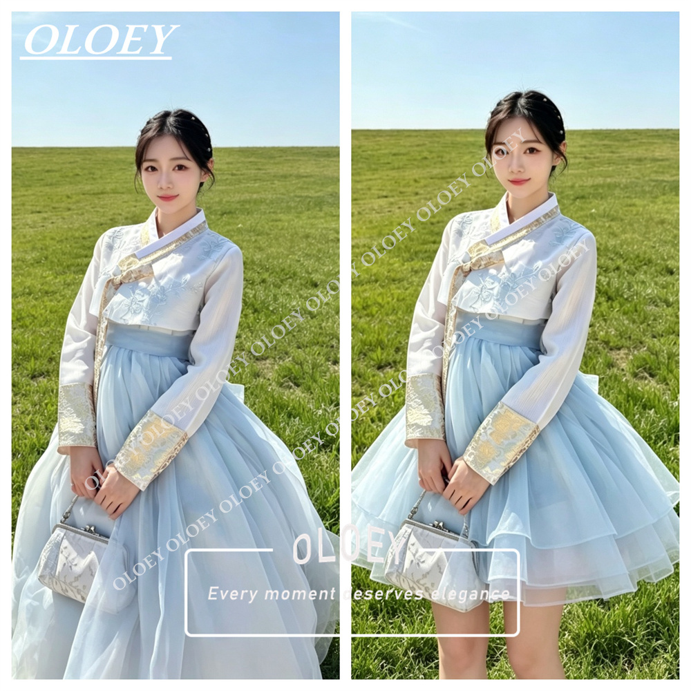 Hanbok Modern Set - OLOEY Elegante Conjunto de Hanbok Coreano