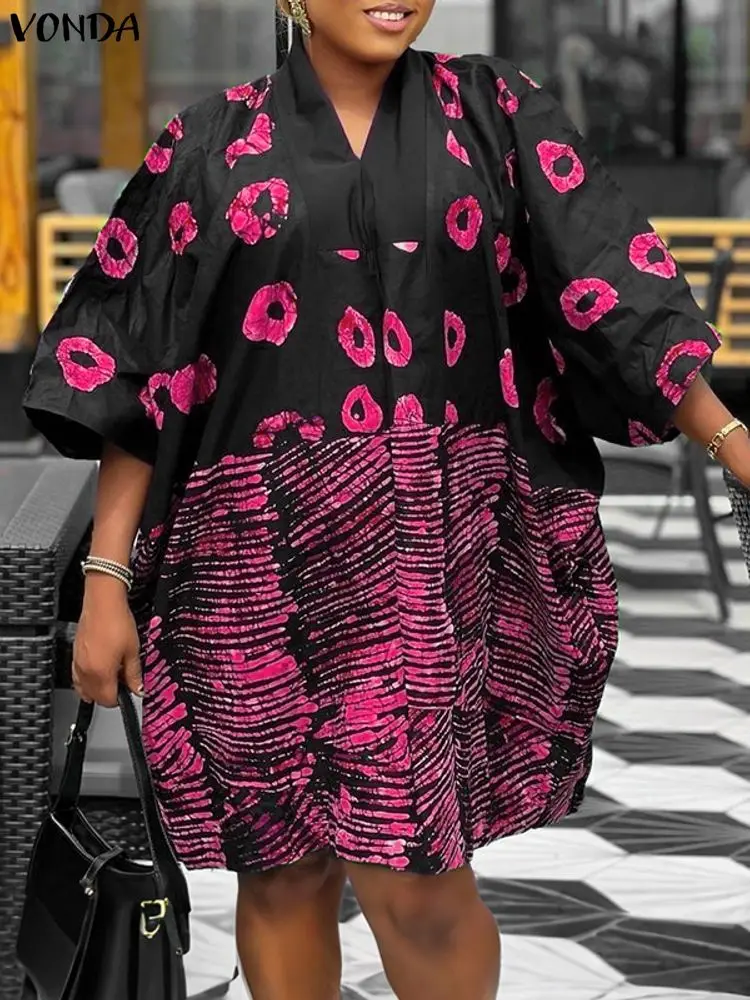 Vonda plus size mini vestidos  - Ethnic Gown avaliação e preço