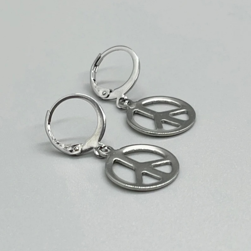 Brincos de alavanca de sinal d - Go Ethnic Fashion avaliação e preço