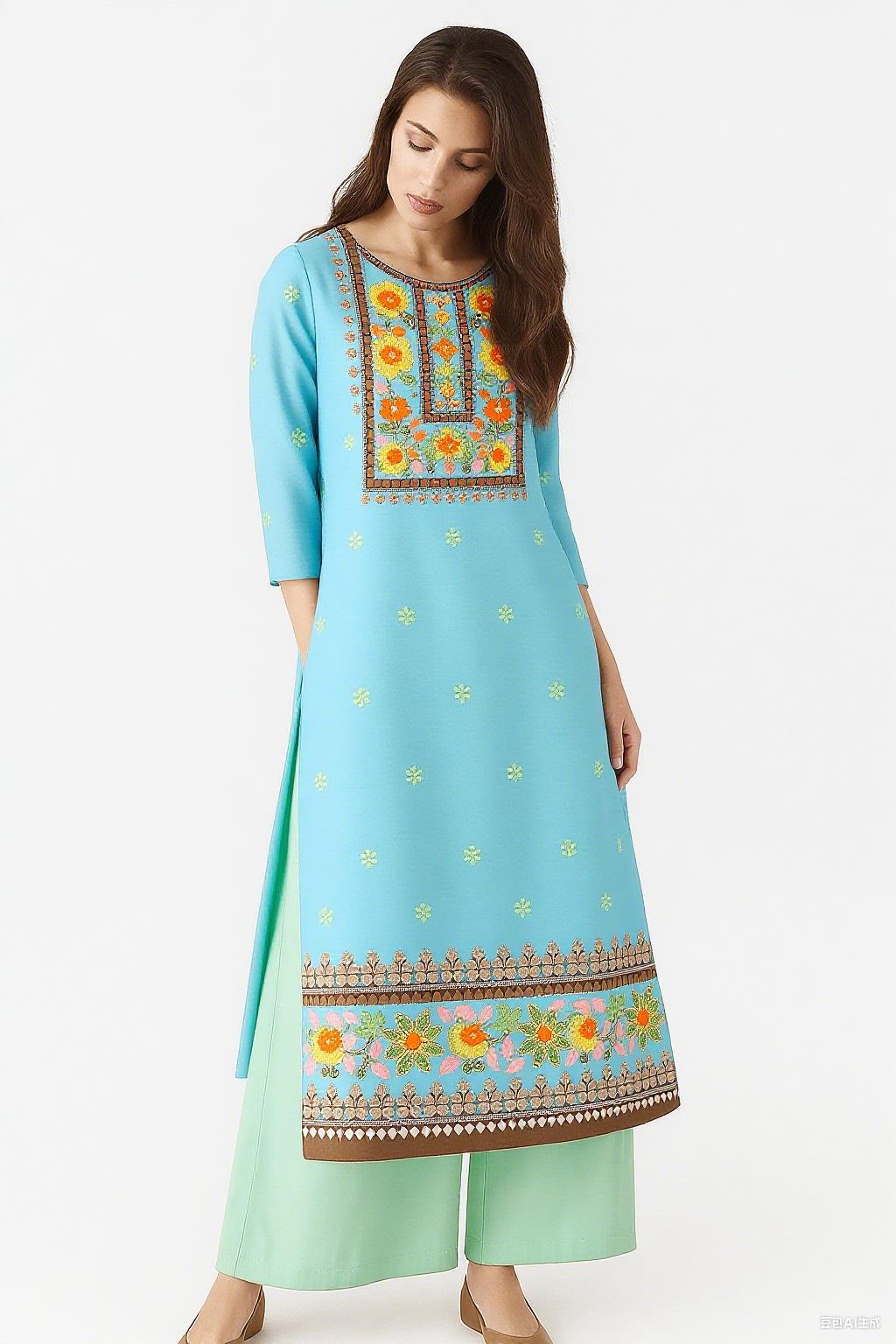 Muçulmano kurt moda feminina é - Ethnic Fashion Kurtis avaliação e preço