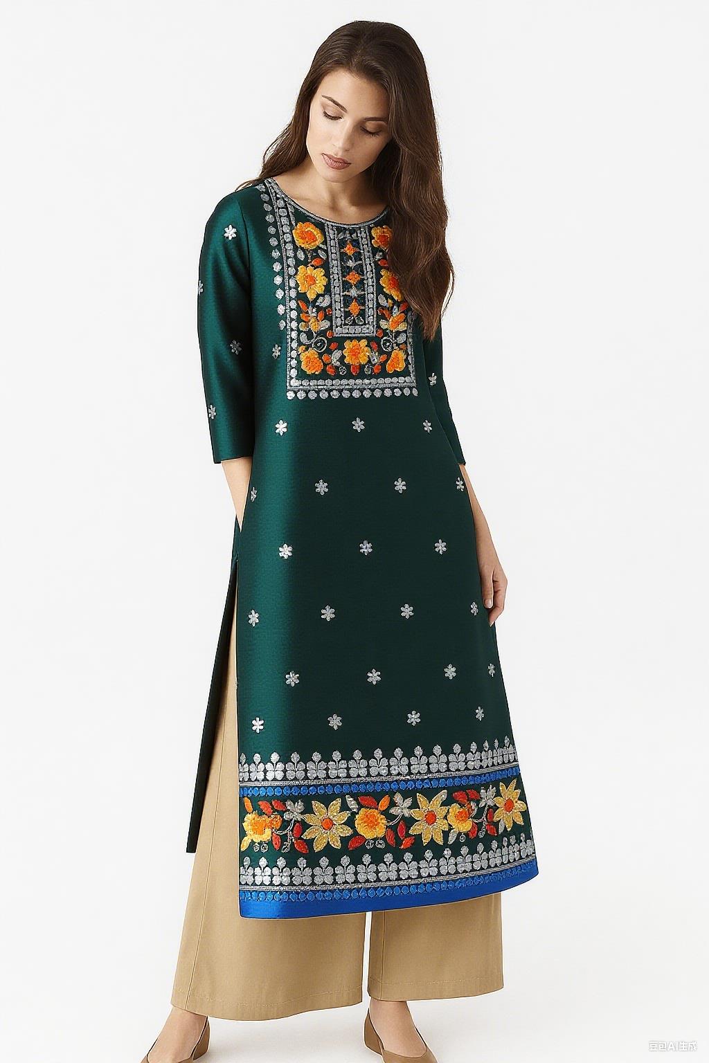 Muçulmano kurt moda feminina é - Ethnic Fashion Kurtis avaliação e preço