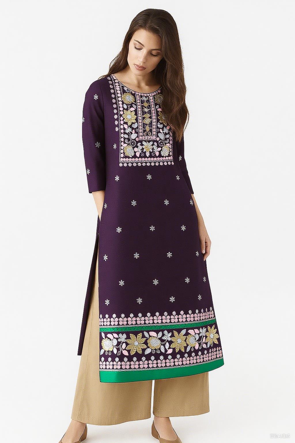 Muçulmano kurt moda feminina é - Ethnic Fashion Kurtis avaliação e preço