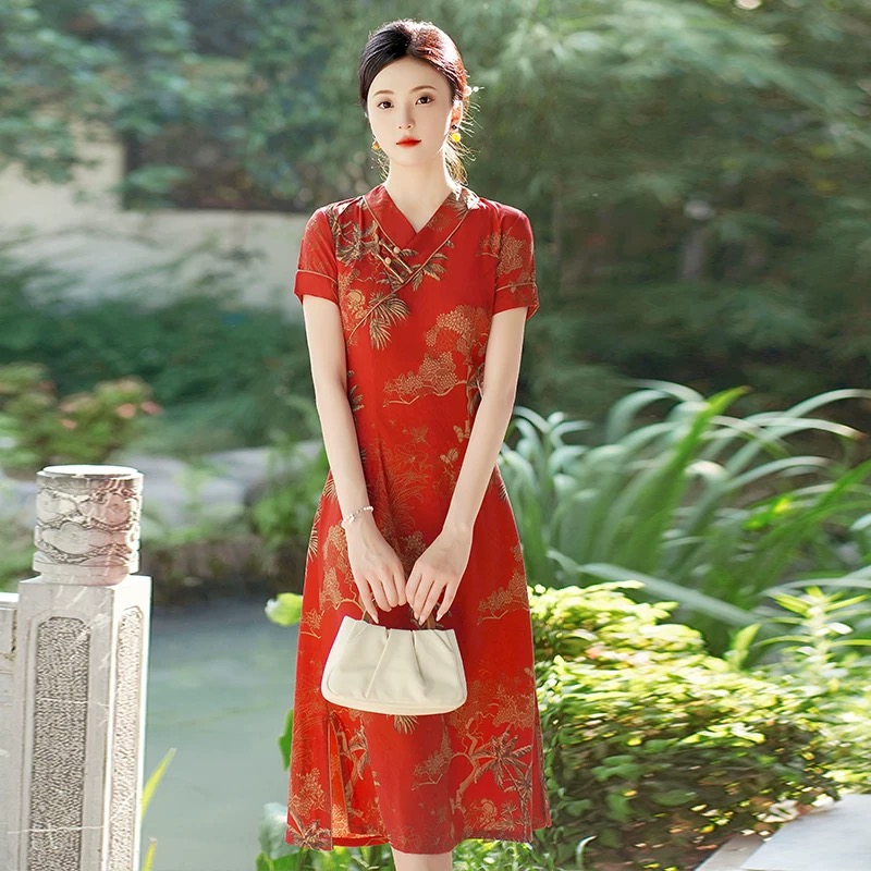 Vietnã aodai cheongsam vintage - Ao Dai Vietnam Dress avaliação e preço