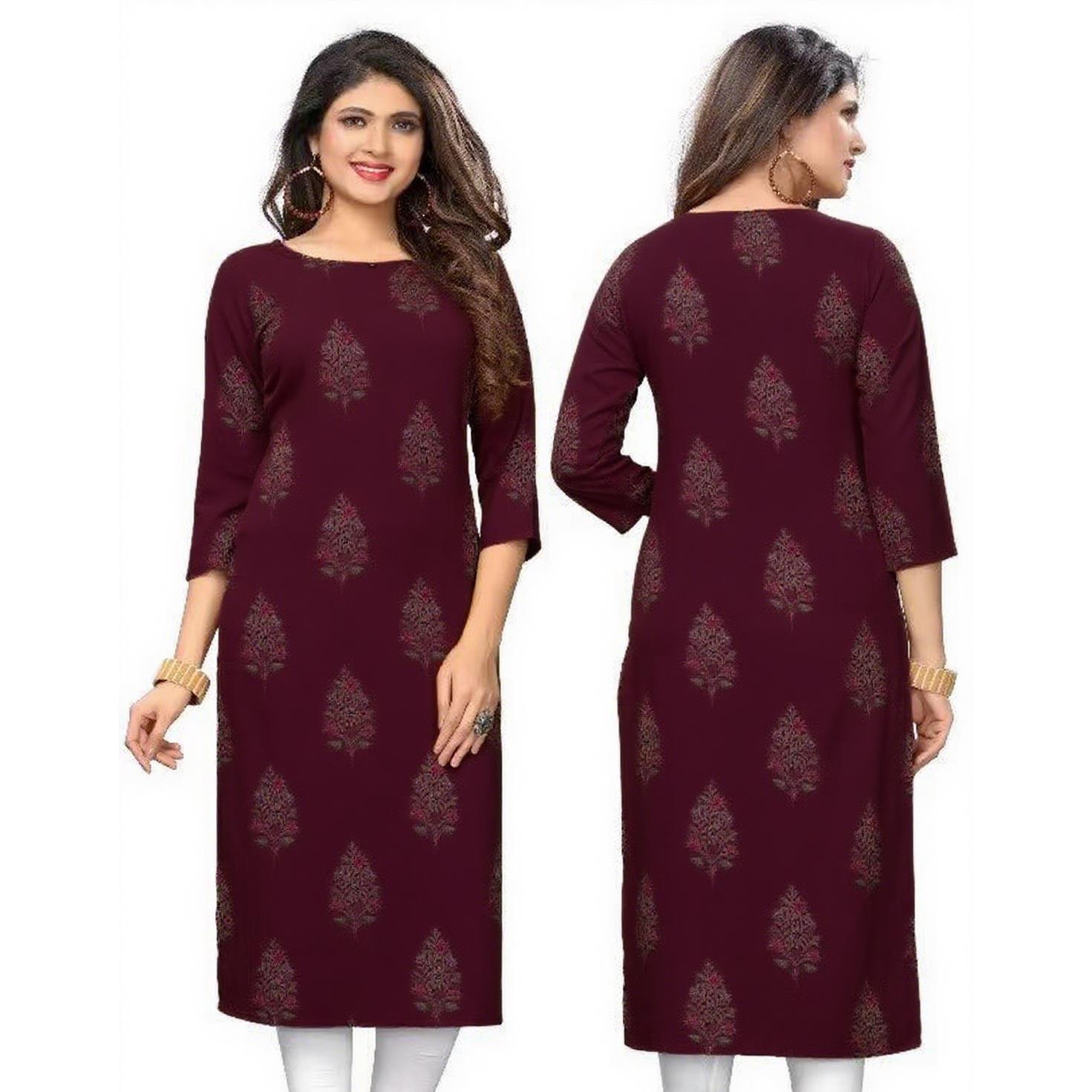 Muçulmano Kurt Moda Feminina C - Ethnic Fashion Kurtis avaliação e preço