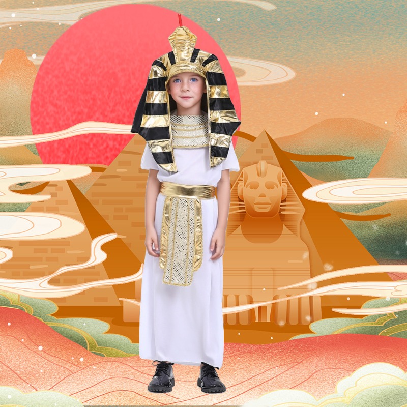 Fantasia Infantil de Faraó Egí - Ethnic Gown avaliação e preço