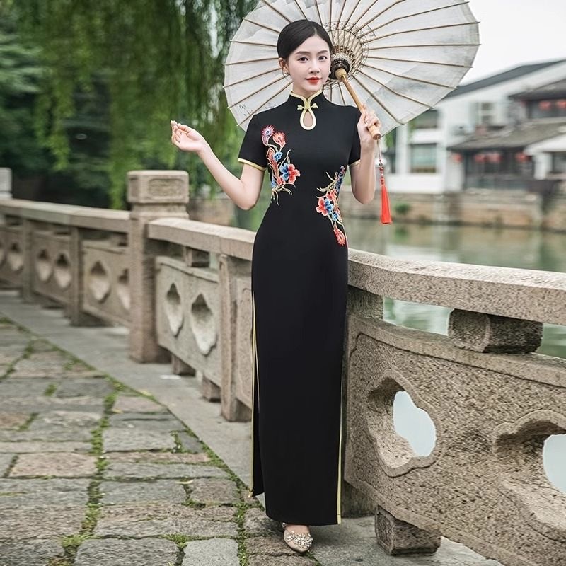 Feminino tradicional vietnã ao - Ao Dai Vietnam Dress avaliação e preço