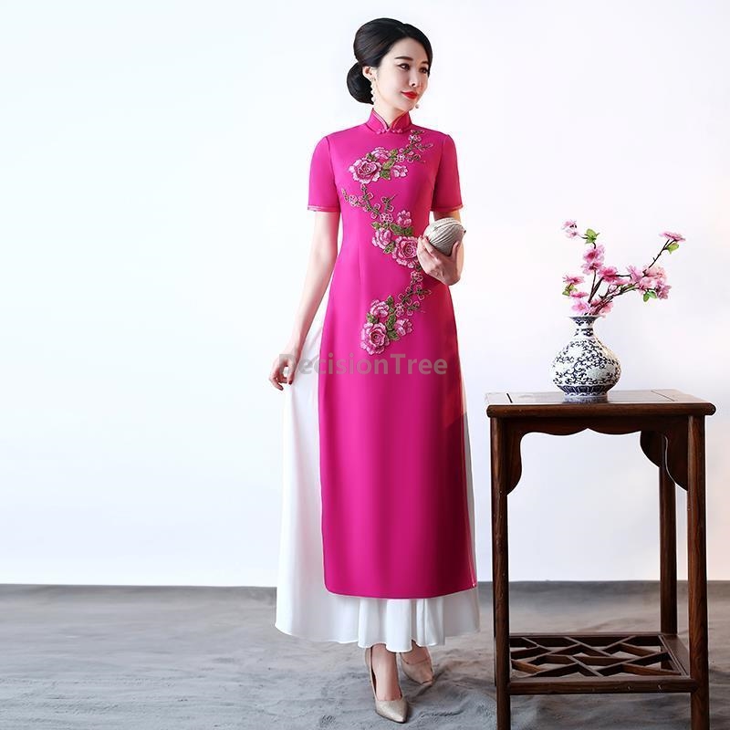 2026 Vietnã Aodai vintage, che - Ao Dai Vietnam Dress avaliação e preço