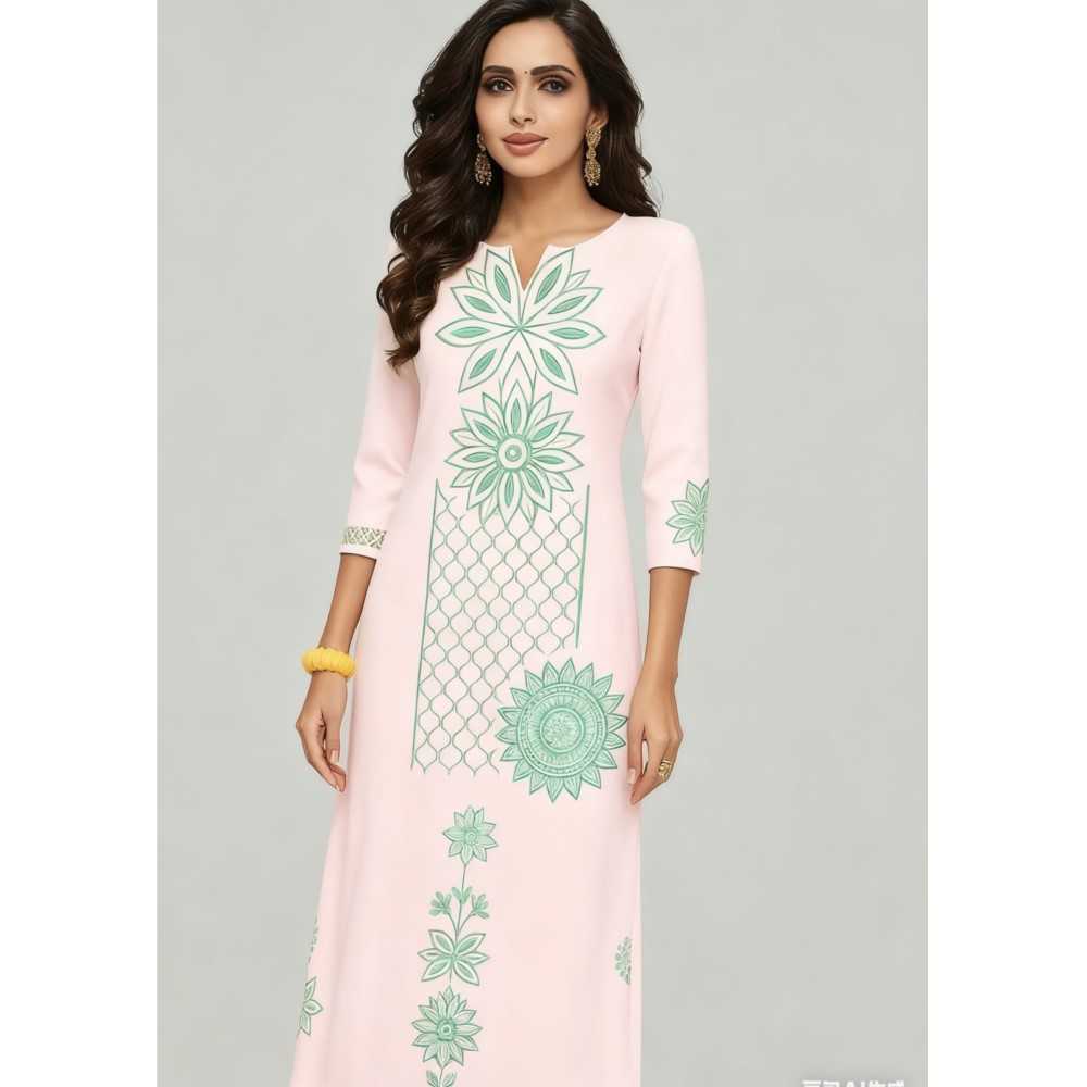 Estilo nacional feminino kurt  - Ethnic Fashion Kurtis avaliação e preço