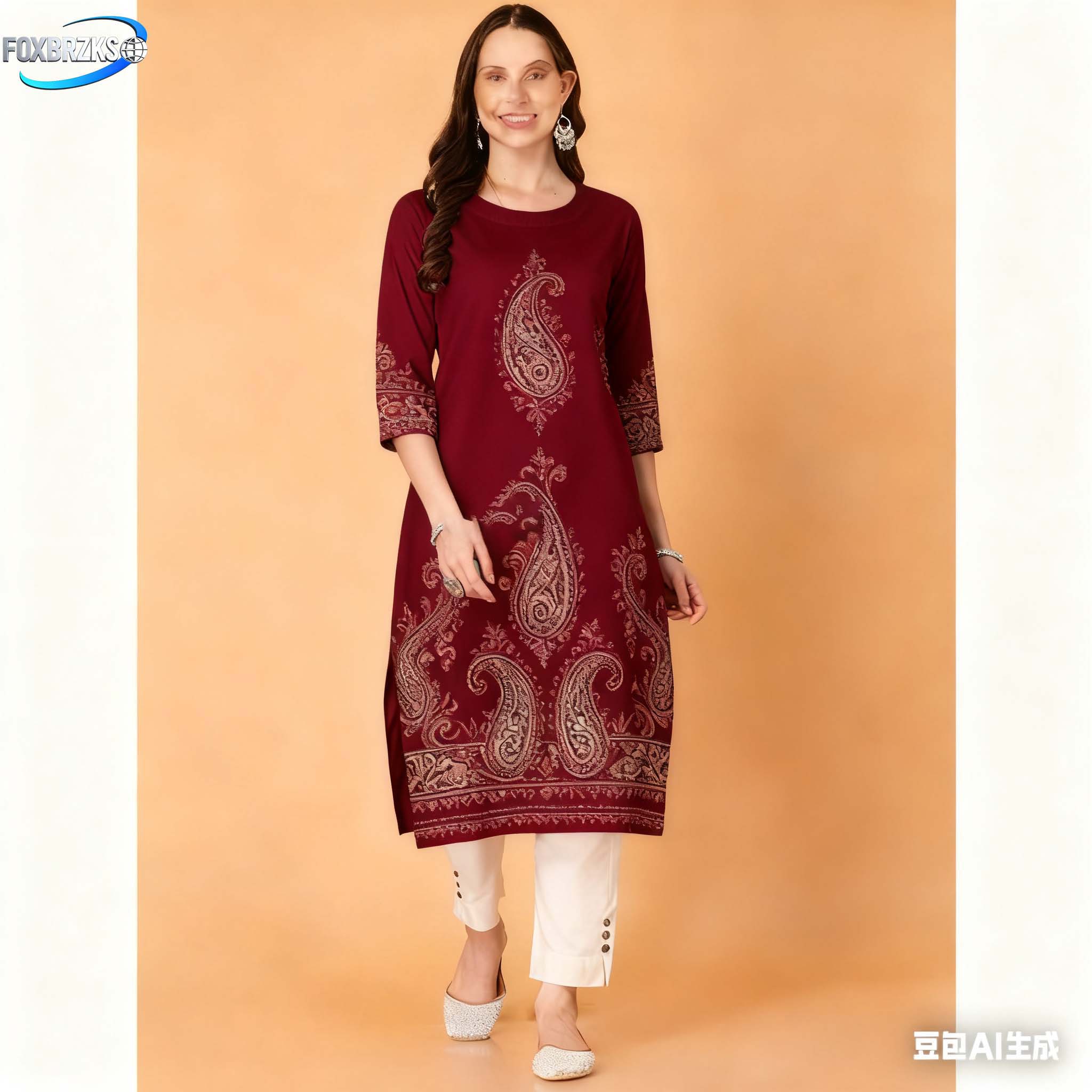 Estilo nacional kurt moda femi - Ethnic Fashion Kurtis avaliação e preço