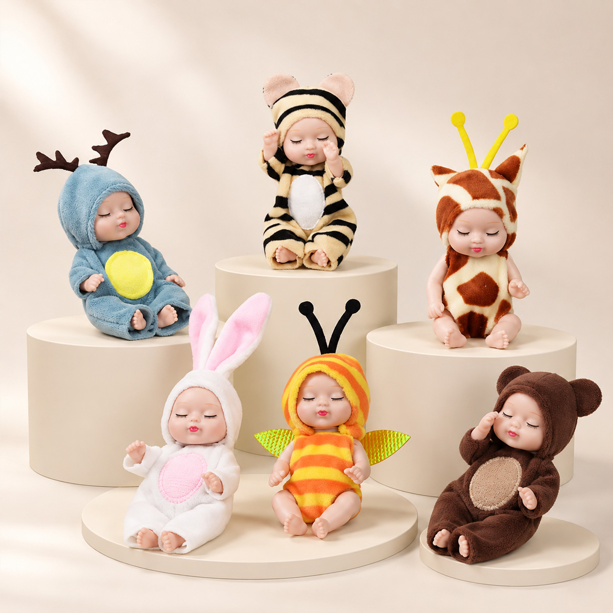 1/6PCS Bonecas de Bebê com Fan - Ethnic Fashion Designers avaliação e preço