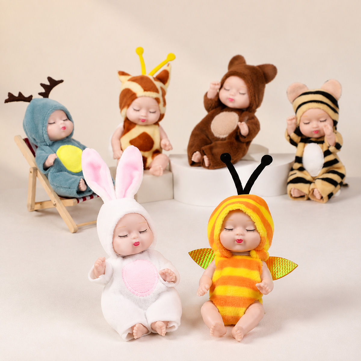 1/6PCS Bonecas de Bebê com Fan - Ethnic Fashion Designers avaliação e preço