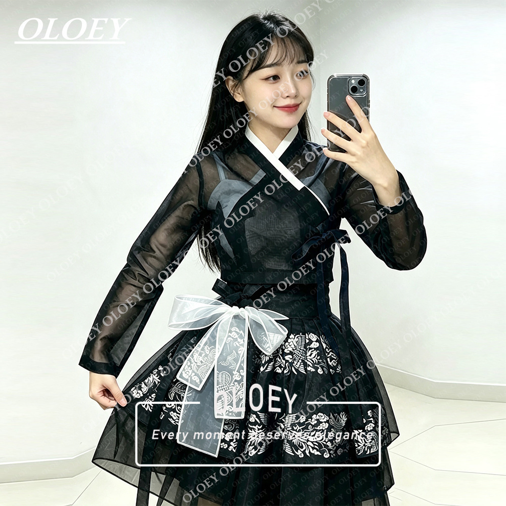 Conjunto de Hanbok Curto Preto - Hanbok Modern Set avaliação e preço