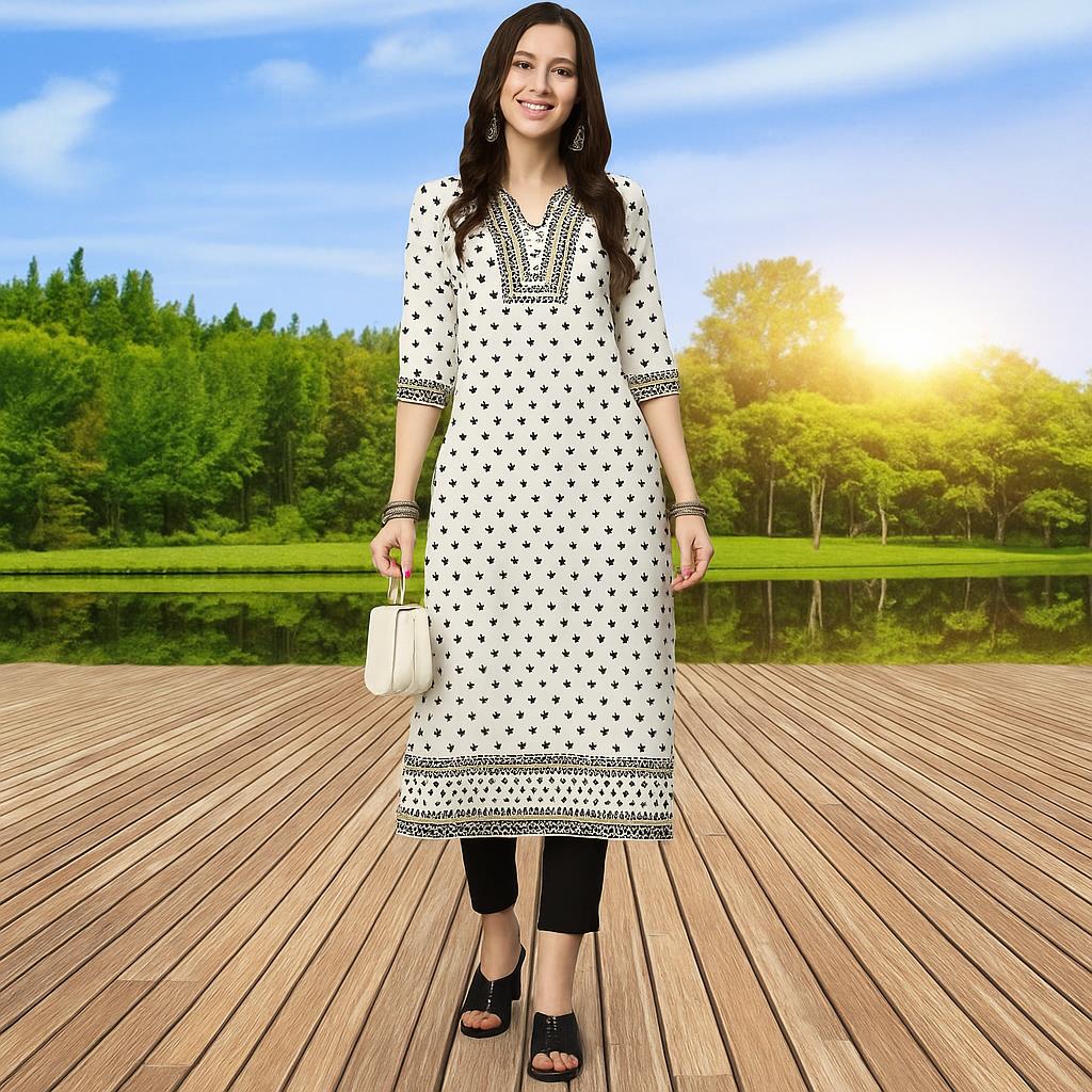 Muçulmano kurt feminino casual - Ethnic Fashion Kurtis avaliação e preço