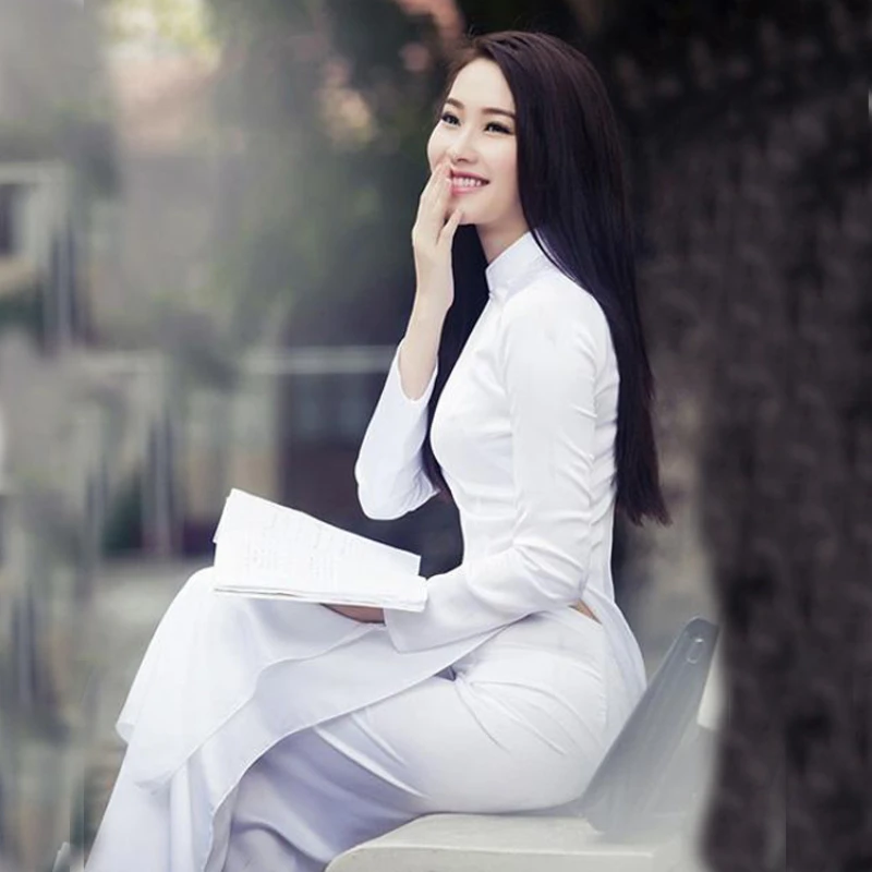 Ao dai vietnã vestido feminino - Ao Dai Vietnam Dress avaliação e preço