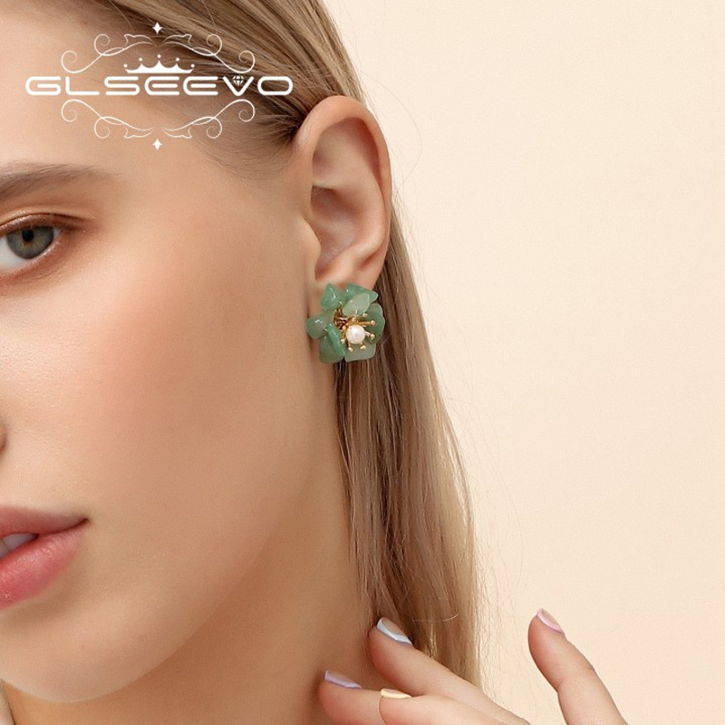 GLSEEVO Brincos de Flor em Pra - Ethnic Luxe Fashion avaliação e preço